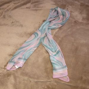 Silky print scarf
